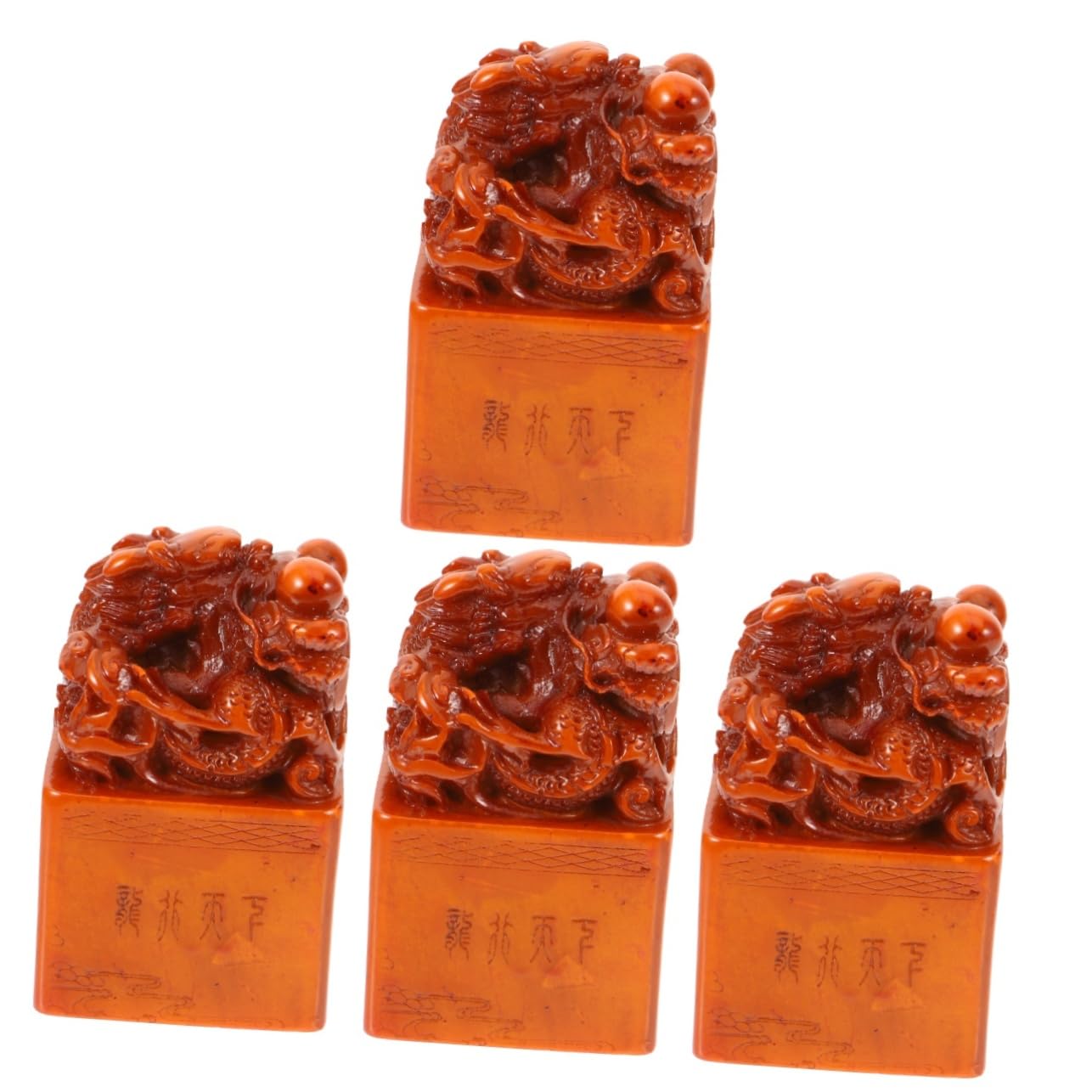 VILLCASE 4 Piezas Sellos Para Manualidades Almohadilla De Tinta Bolígrafo Sello De Piedra Papel De Caligrafía Equipo Caligrafía Junta Pluma Pluma Pincel De Agua Marcadores Piedra