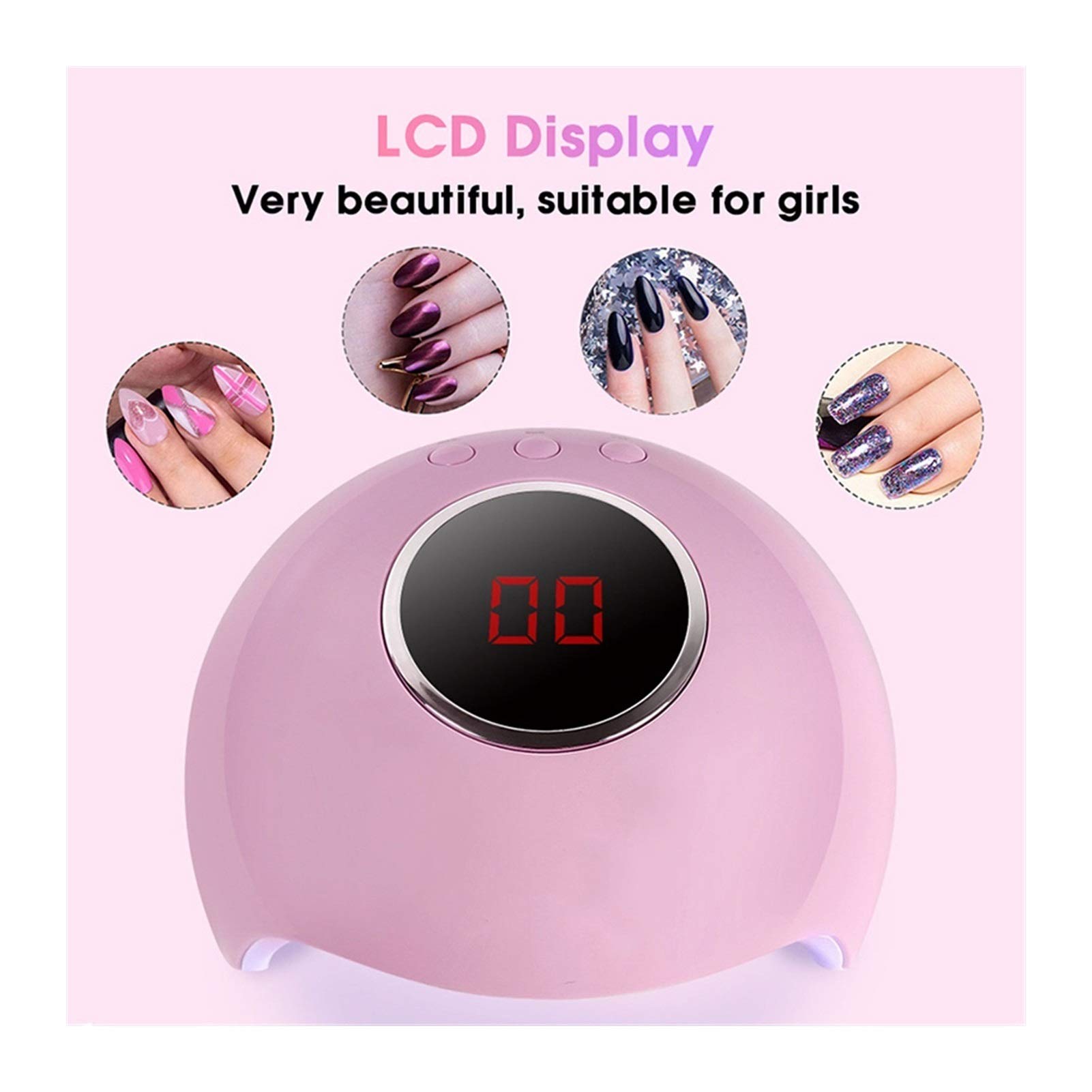 Lampade per Unghie, Asciuga Unghie for Smalto Gel Lampada polimerizzante da 36 W con sensore 3 Timer