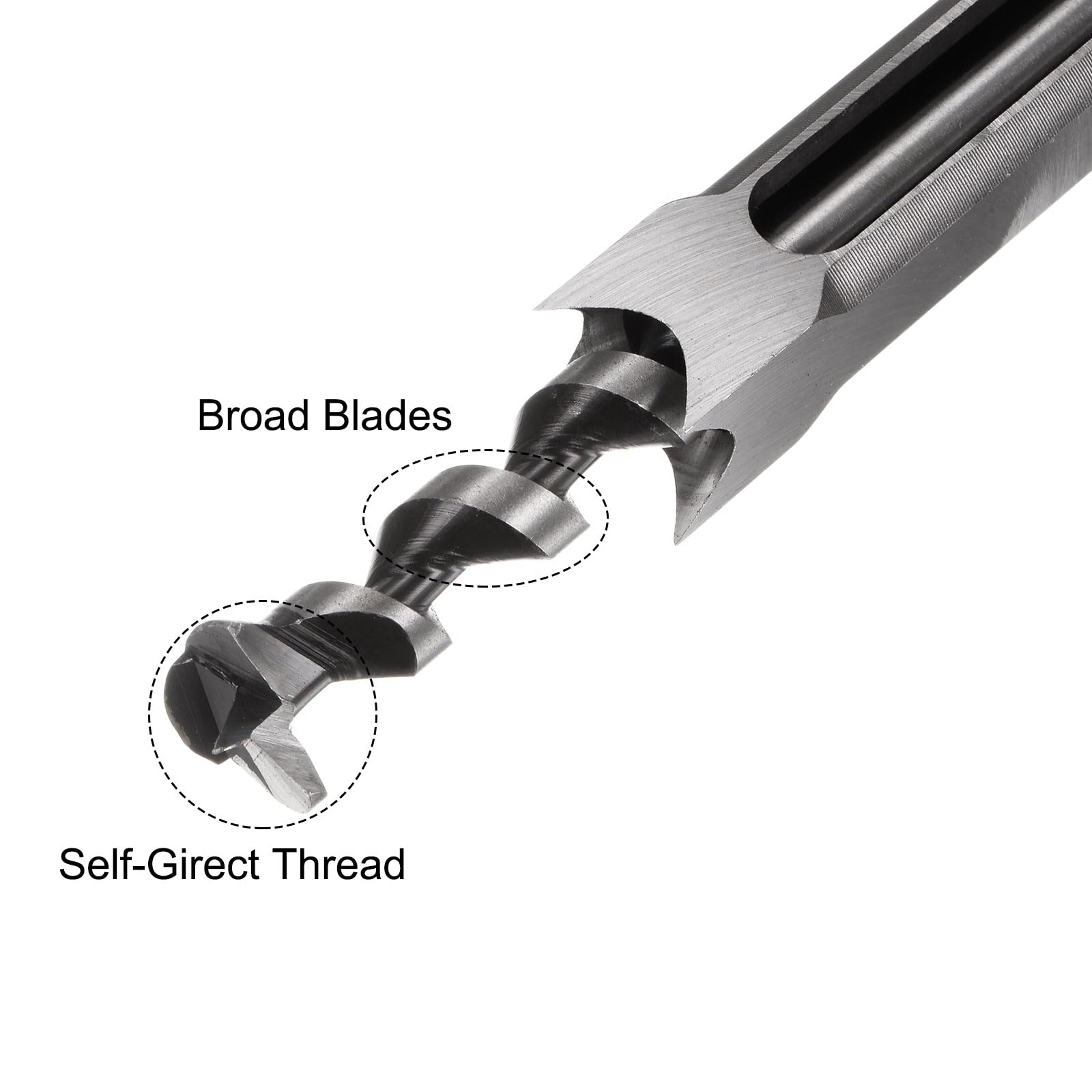 Square Hole Drill Bit - Woodworking Mortising Tool -4