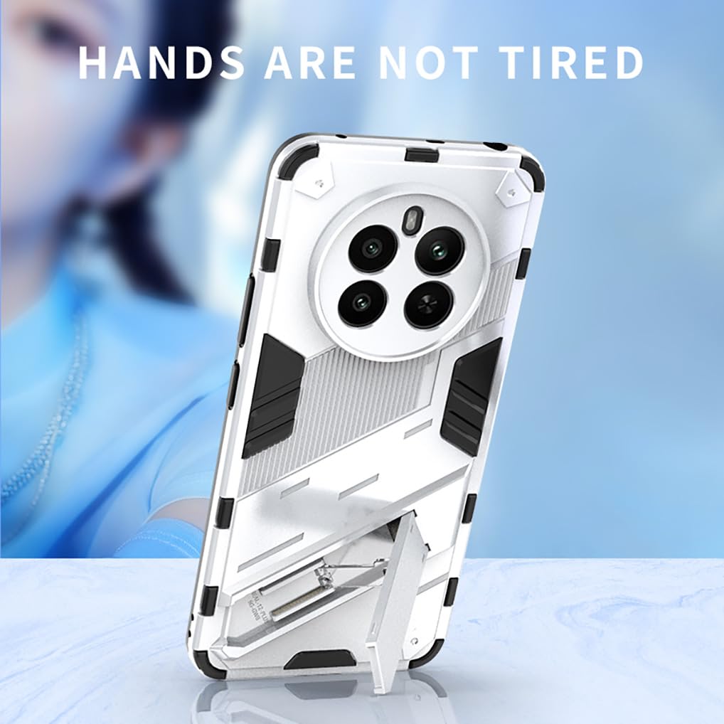 Cover SEAHAI Per Realme 12 Pro/12 Pro+ 5G – Anti-caduta Militare, Con Supporto Pieghevole Nascosto, Blu