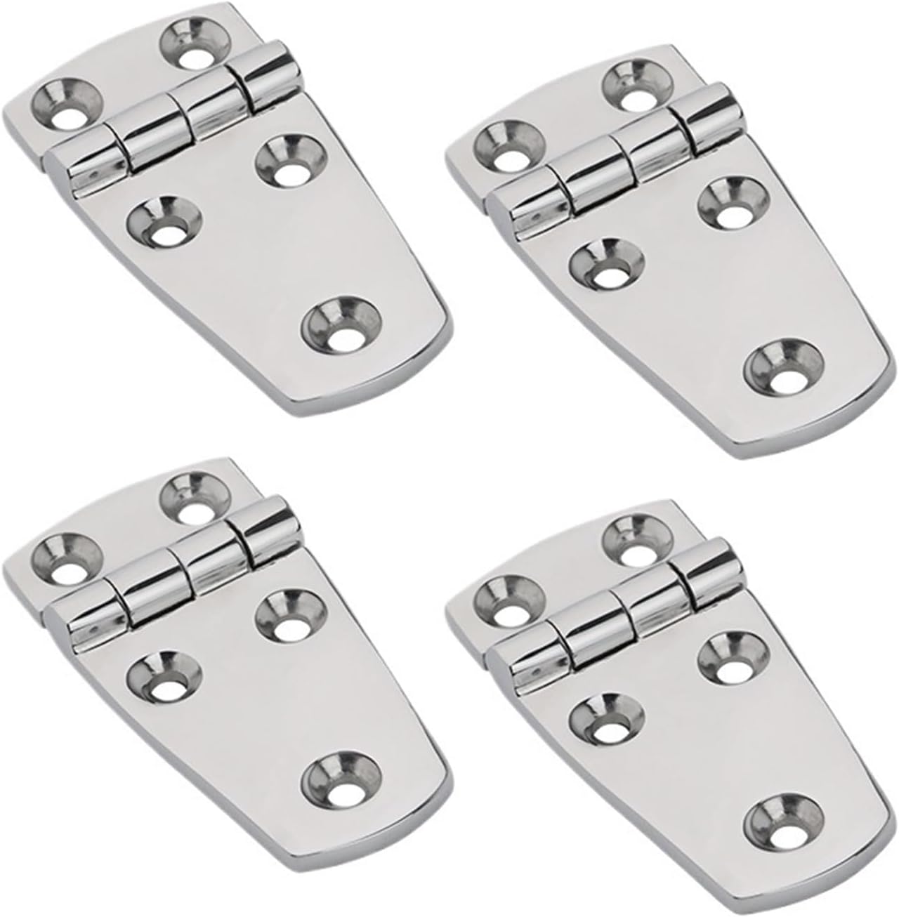 76x38mm Marine 316 Stainless Steel Hinge Short Side Door Hinge Yacht Boat RV Marine Hinge 4Pcs