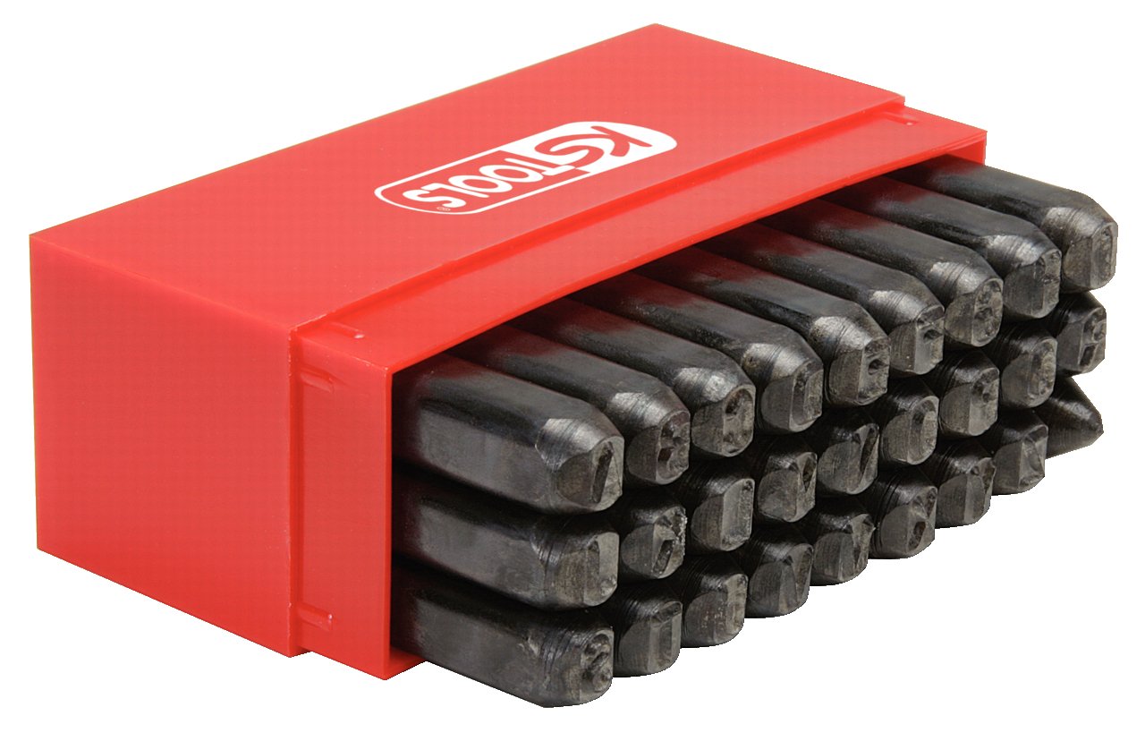 KS Tools 156.0468 Jeu de 27 lettres à frapper 5 mm