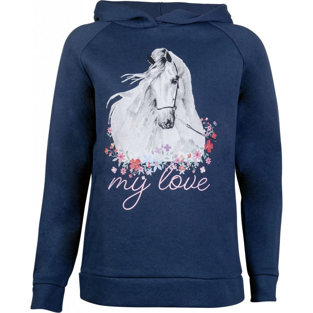 HKM Horse Spirit Felpa con Cappuccio Bambine e Ragazze