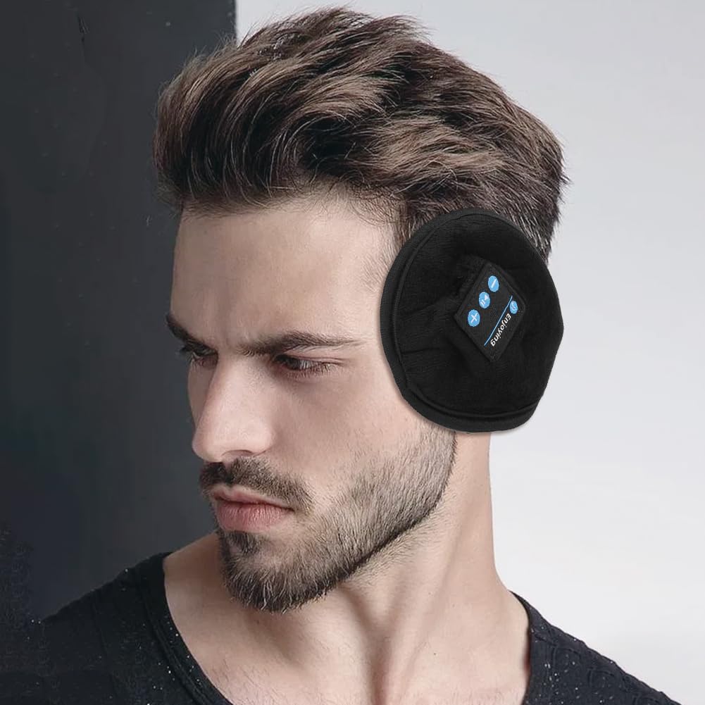 Tiiyee Calentadores De Oídos Bluetooth, Piel Suave Música De Invierno Orejeras Orejeras Inalámbricas Auriculares Auriculares Recargables Amigables Calentador De Oídos Para Deportes