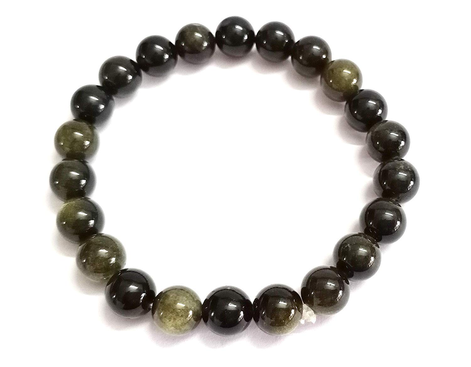 Mautik Sadiwala Energized Golden obsidian 8mm Beads Bracelet Natural Certified Golden Black Obsidian Bracelet AAA Quality (B083Z168L6) Amazon Price History, Amazon Price Tracker