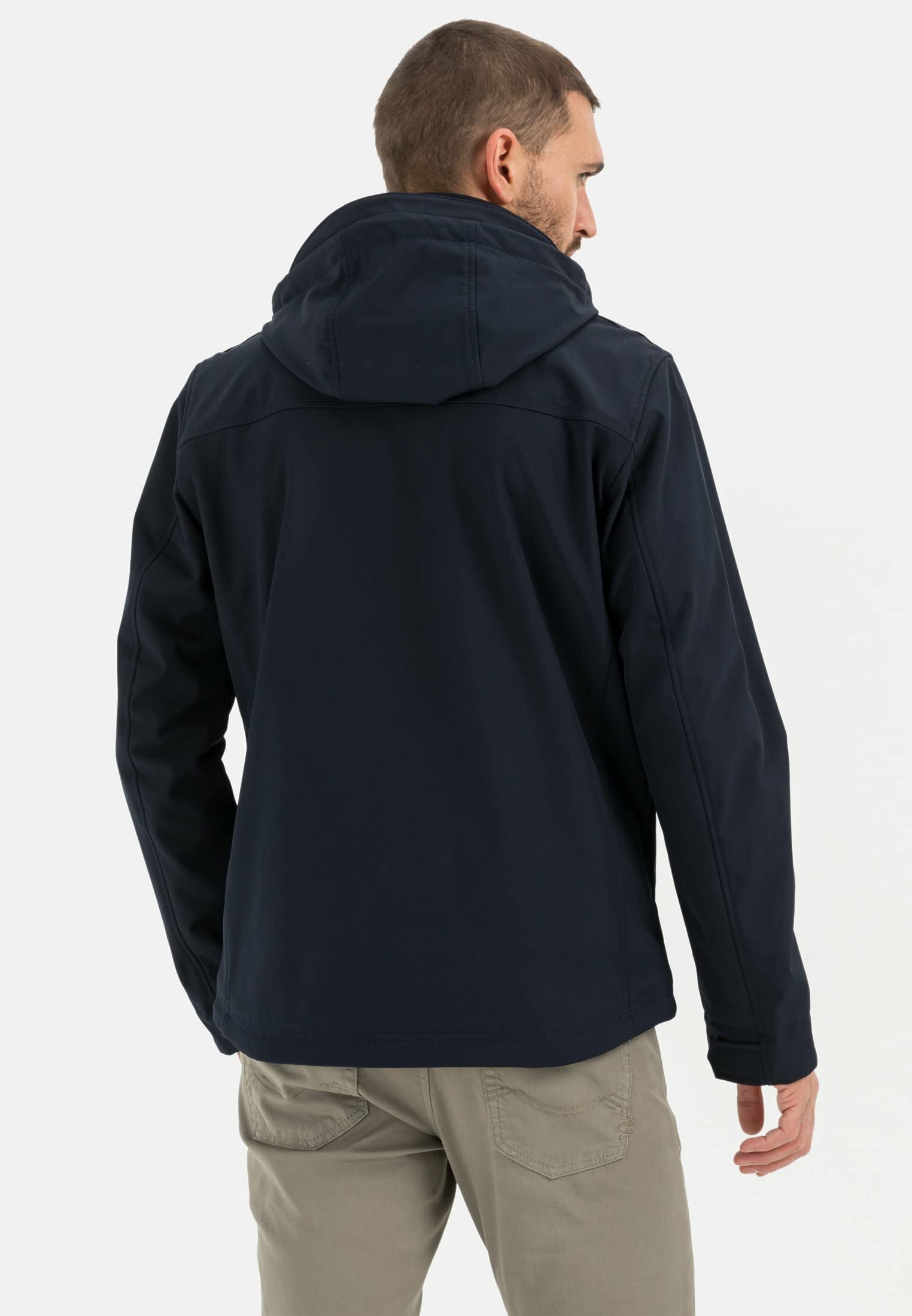 camel active Herren windabweisende Softshelljacke | wind- und wasserabweisende Softshelljacke mit abnehmbarer Kapuze