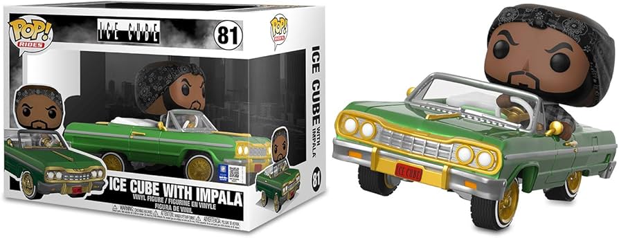 希少　アイスキューブ フィギュア インパラカー pop Amazon.com: Funko Pop! Rides: Ice Cube in Impala, Multicolor