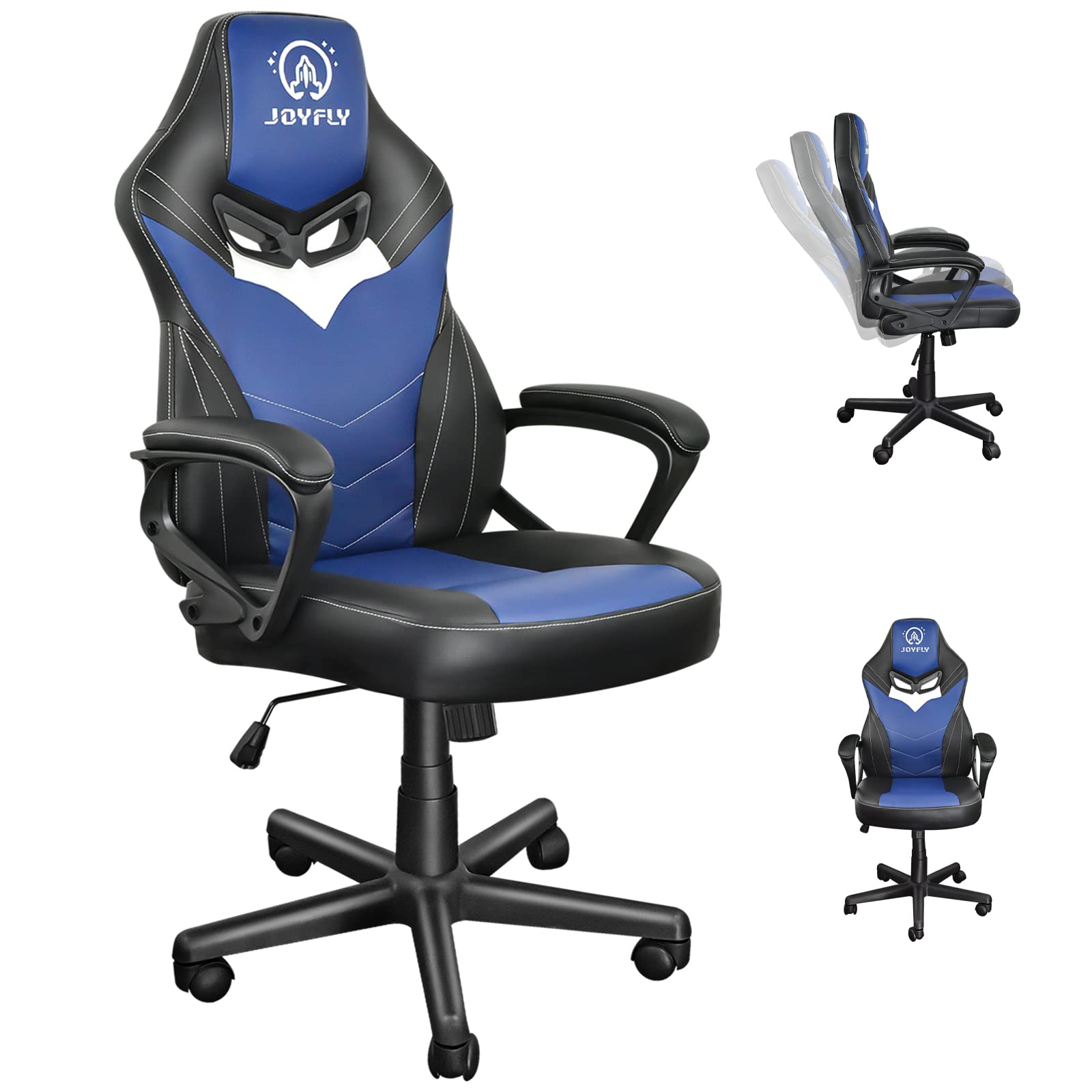 Gaming Chairs for Adults, JOYFLY Gaming Chair Gamer Chair Ergonomic PC Chair with Lumbar Support (Bl