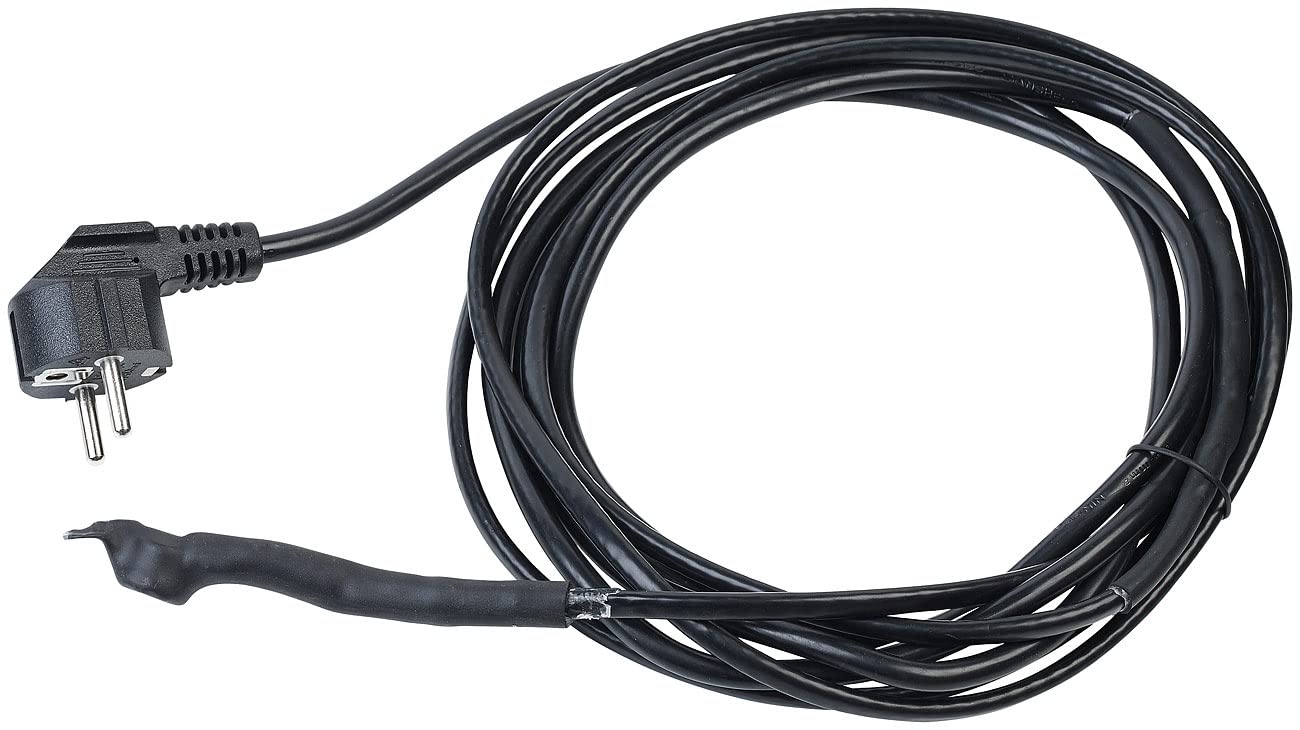 Royal Gardineer Heizband: Frostschutzkabel mit Thermostat, 2 m Heizkabel, 30 Watt, IPX7 (Begleitheizung Pflanzen, Frostschutzkabel Pflanzen, Eis)