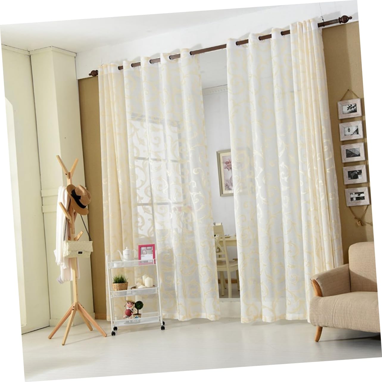 HOOTNEE Curtain Accessories Low Noise Eyelet Ring Silver Buckle Tape for Curtain Pockets