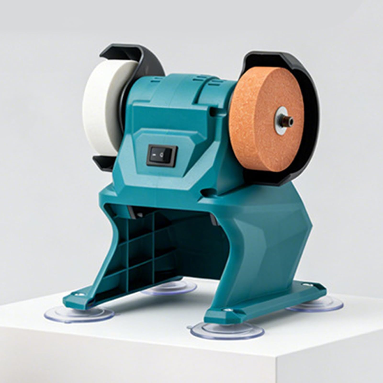 Amoladora de banco eléctrica inalámbrica de 21V, multiherramienta compacta y versátil, lijadora pulidora a 5500 RPM, ideal para afilar cuchillos, taladros y eliminar óxido en acero