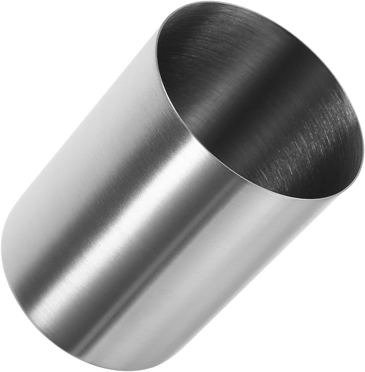 Amosfun Stainless Steel Tumbler Cup Multi Use Water Juice Beer Cup for Home Party Travel Brushed Silver Easy to Clean