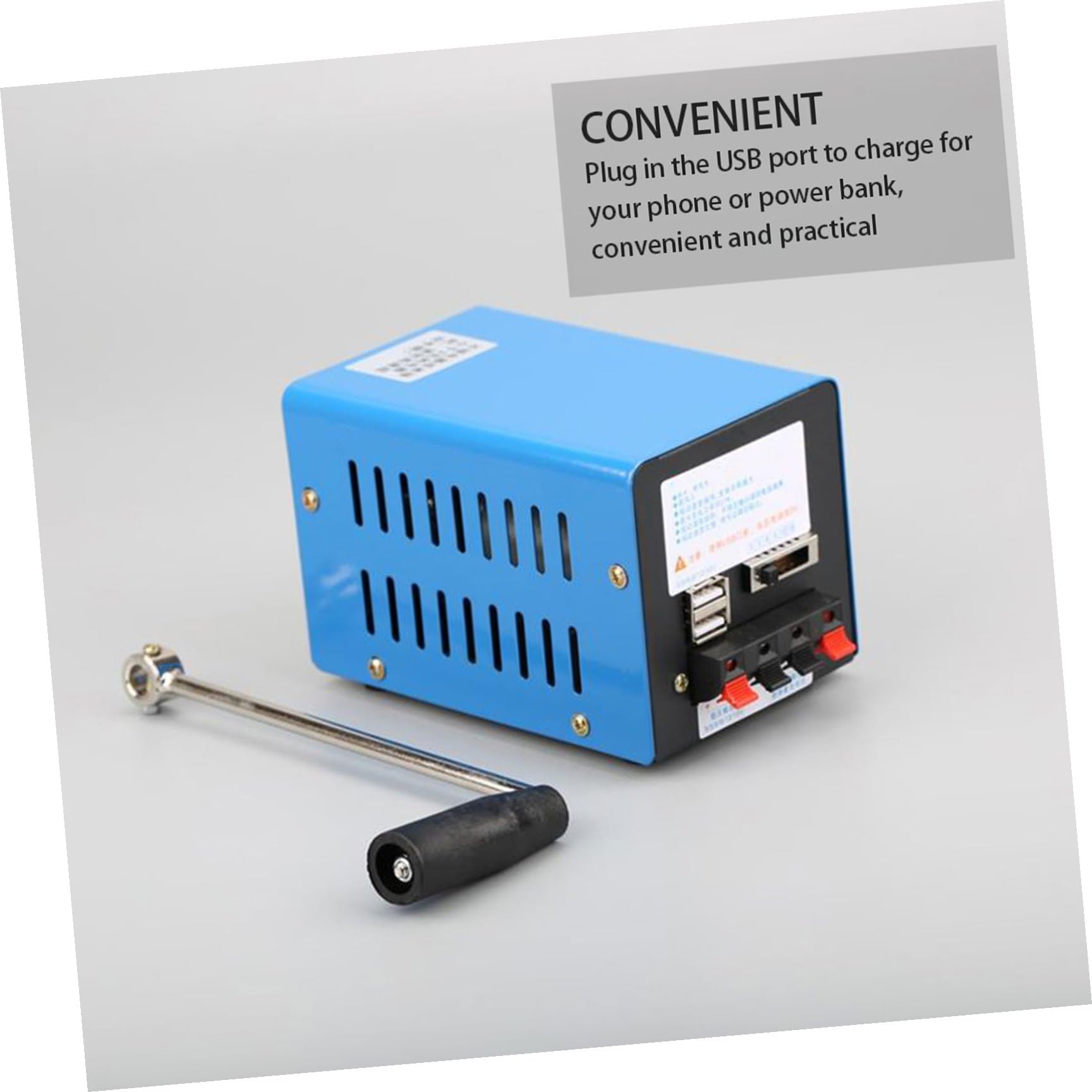 VICASKY Generatore Portatile a Maniglia ad Alta Potenza Leggero e Compatto con Doppia Porta USB per Emergenze Campeggio e Attività all Aperto