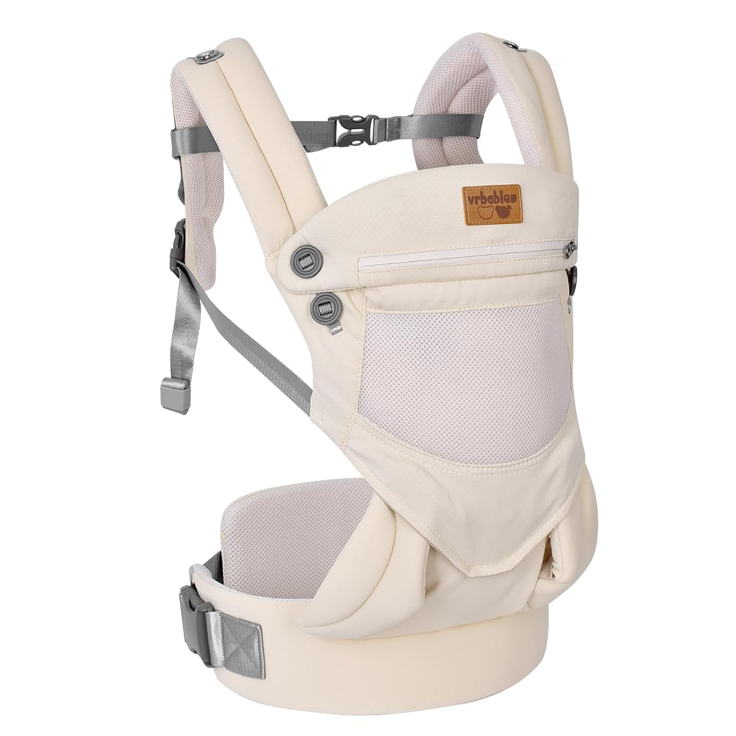 vrbabies Babytrage-Ergonomisch,Babytrage für Neugeborene ab Geburt Leicht und Bequem,Leicht zu Tragen,Geeignet für Mütter und Väter,Babys von 4-20 kg