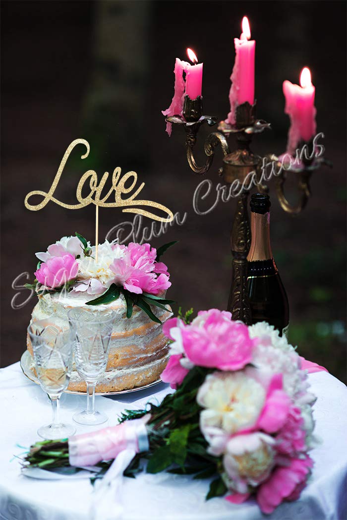 Sugar Plum CreationsLove Cake Topper