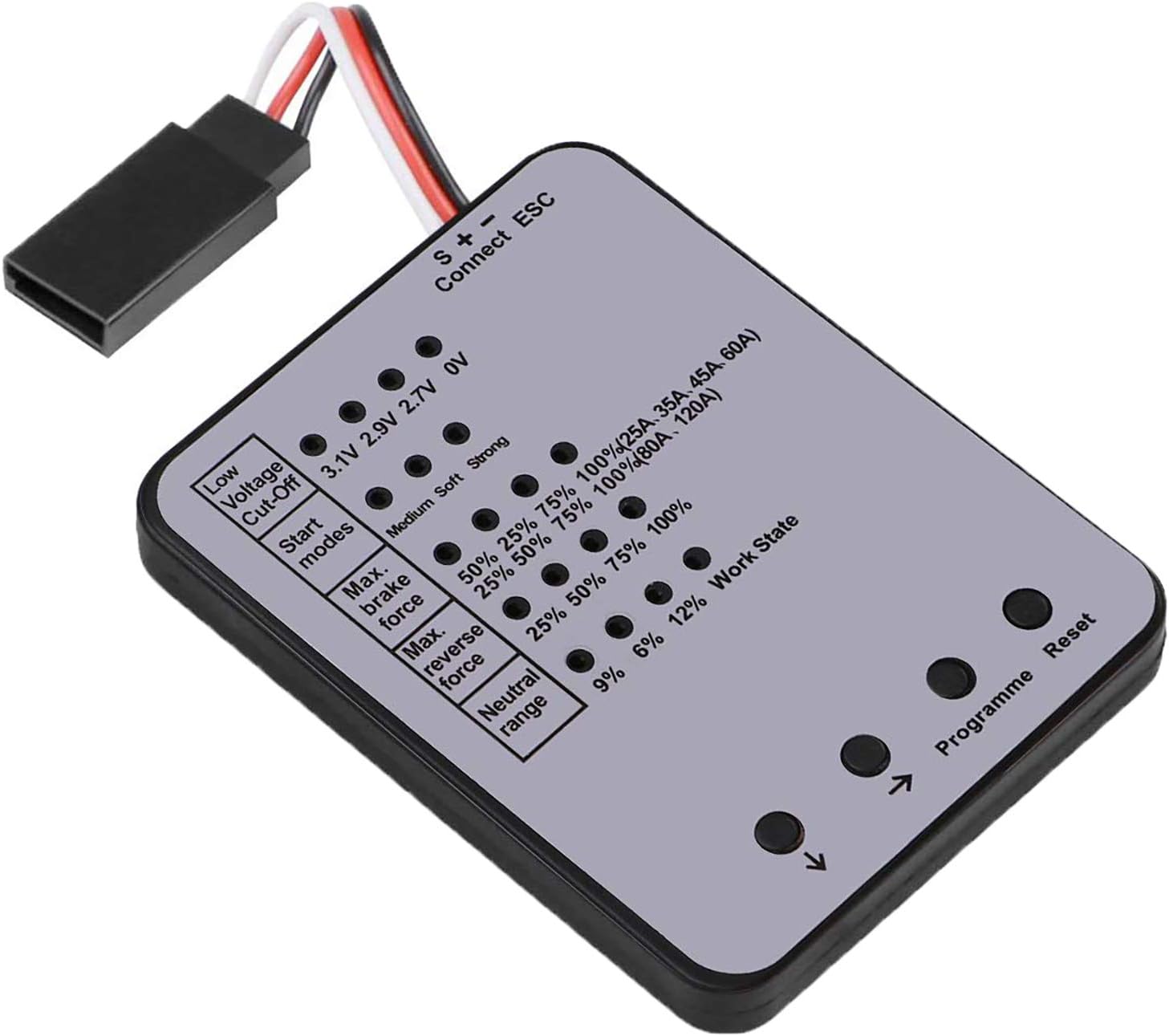 Amazon.com: RCRunning RC Program Card Electronic Speed Controller ...