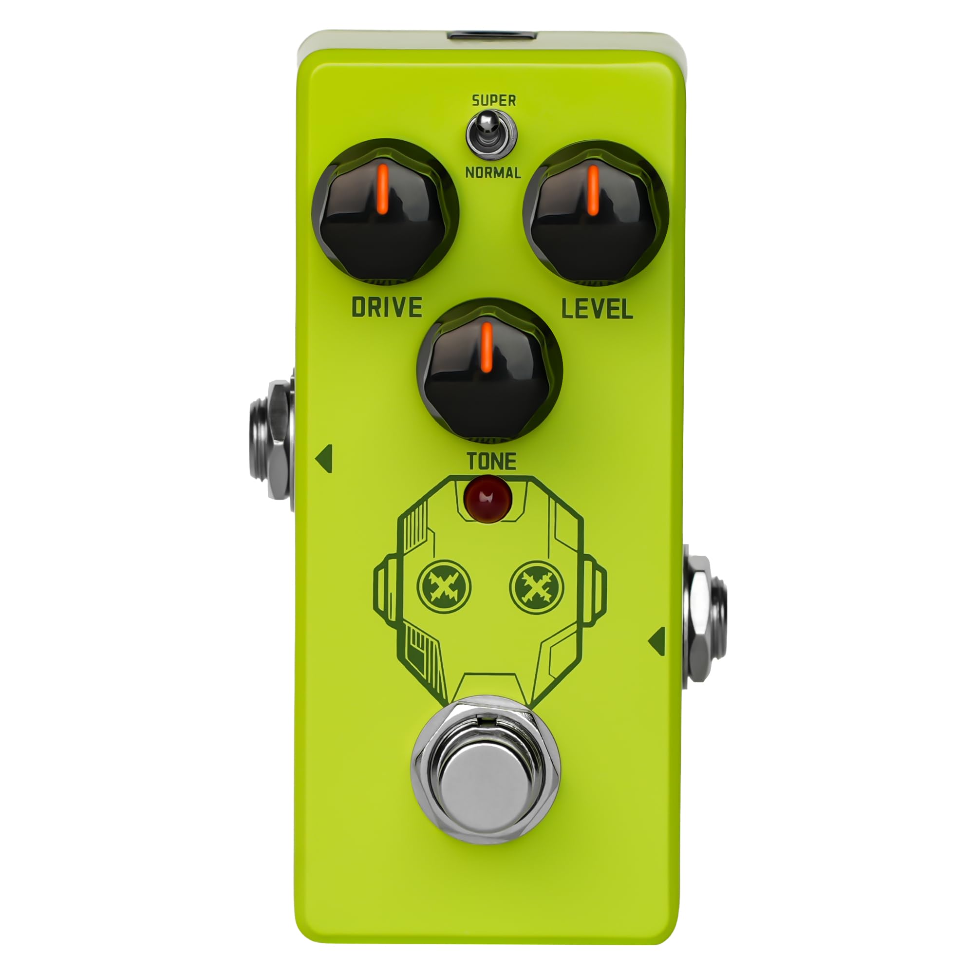 SORAN JOD-01 Super Drive Overdrive Mini Pedal for Electric Guitar, Two Selectable Modes, Analog Overdrive Pedal, Classic Green Overdrive Circuit with Super Mode Boost, True Bypass for Pedal Board