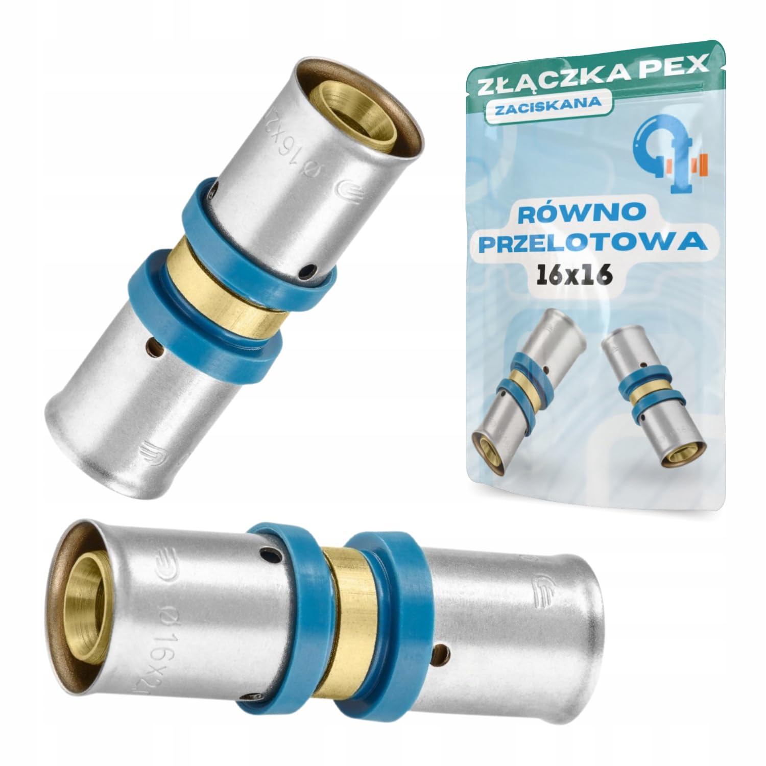 Rimex Pressfitting Kupplung PEX 25x1 Zoll Innengewinde – Messing-Muffe Für Trinkwasser & Heizung, 10 Bar, 95°C, Kompatibel Mit U-Pressbacken