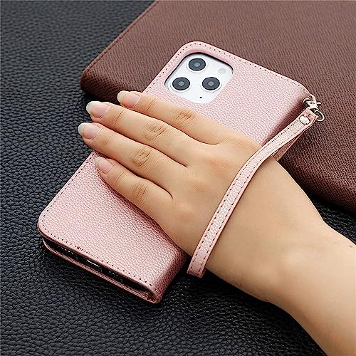 Étui iPhone 14 Pro Max en cuir or avec fermeture magnétique