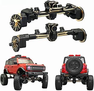 YFGXFXF Heavy Brass Weights Portal Axle for Axial 1/24 RC Crawler Portal Axial SCX24 90081 C10 Jeep Gladiator Ford Bronco Upgrade Parts