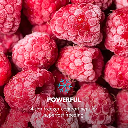 Klarstein Garfield Eco - Congelador pequeño 4 estrellas, 34 Litros capacidad, 117 kWh/año, 2 Niveles, Silencioso 41 dB, No frost, Rejilla extraible, Compacto, Negro - imagen 7