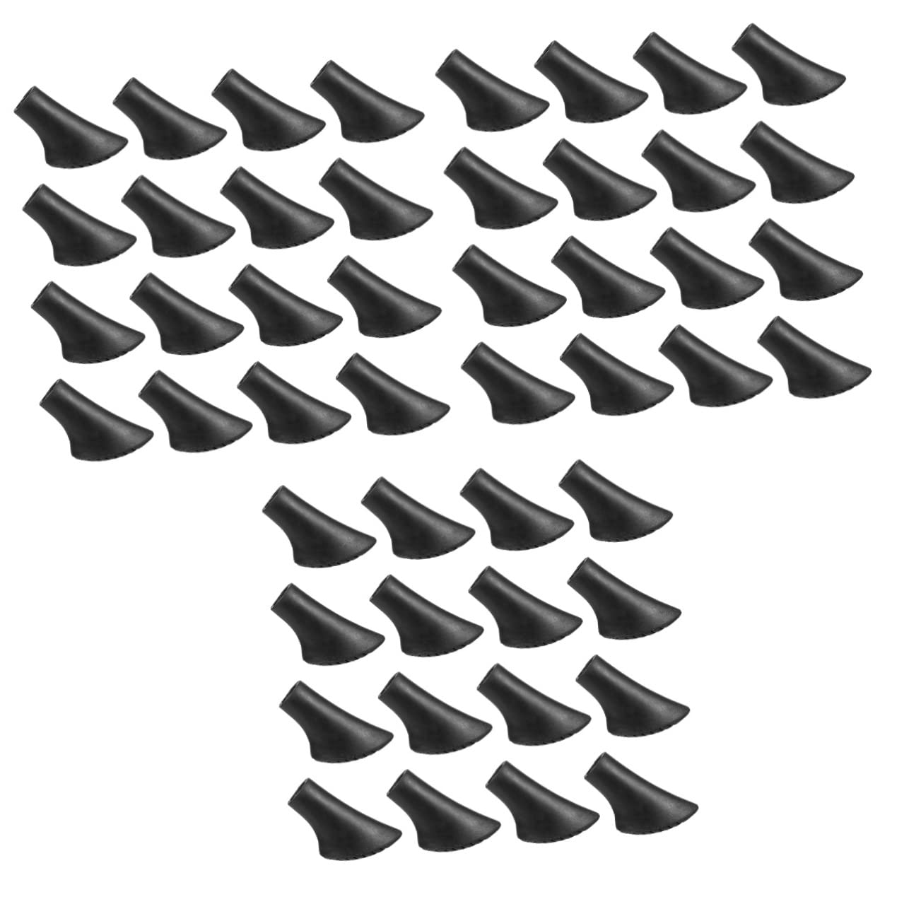 BESPORTBLE Juego De Puntas De Bastones De Trekking Protectores De Puntas De Bastones De Trekking Bastón De Senderismo Polos Plegable Agarre Black De Polivinilo