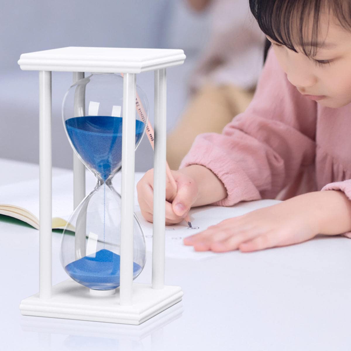 Sanduhr Große Sanduhr Sanduhr 60 Minuten Holz Sanduhr Timer für Zuhause Restaurant Büro Wohnzimmer Deko