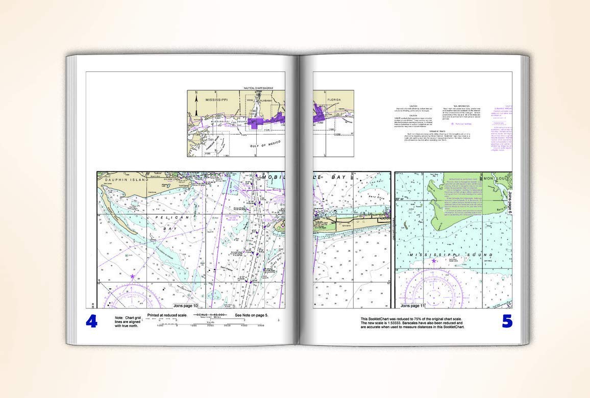 Paradise Cay Publications NOAA BookletChart 11378: Intracoastal Waterway Santa Rosa Sound to Dauphin Island