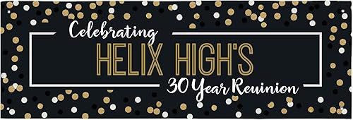 Miniatura 26 de Let's Make Memories Cartel personalizado de feliz cumpleaños, pancarta de celebración personalizada, decoraciones de fiesta, vinilo para interiores