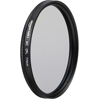 AmazonBasics Circular Polarizer Filter - 77 mm