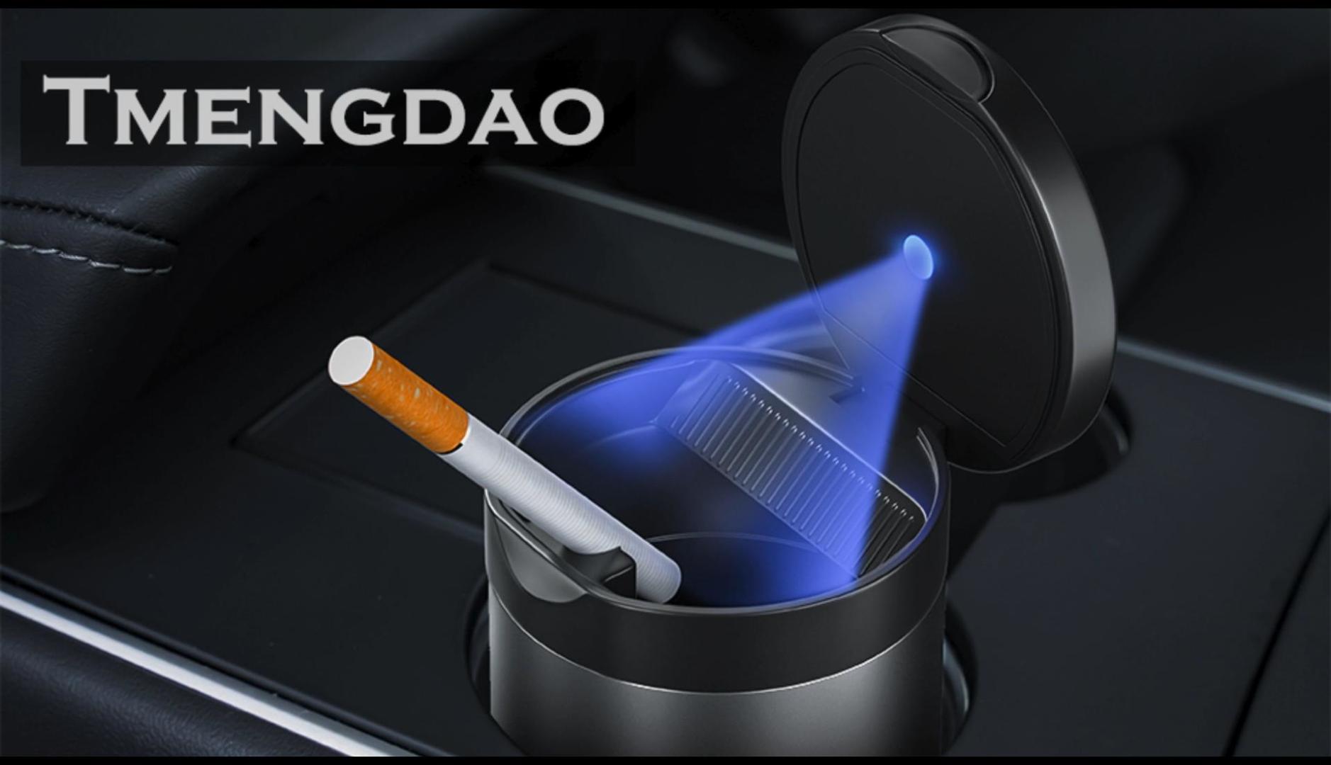 Amazon.com: Tmengdao Car Ashtray, Ash Tray with Lid Smell Proof