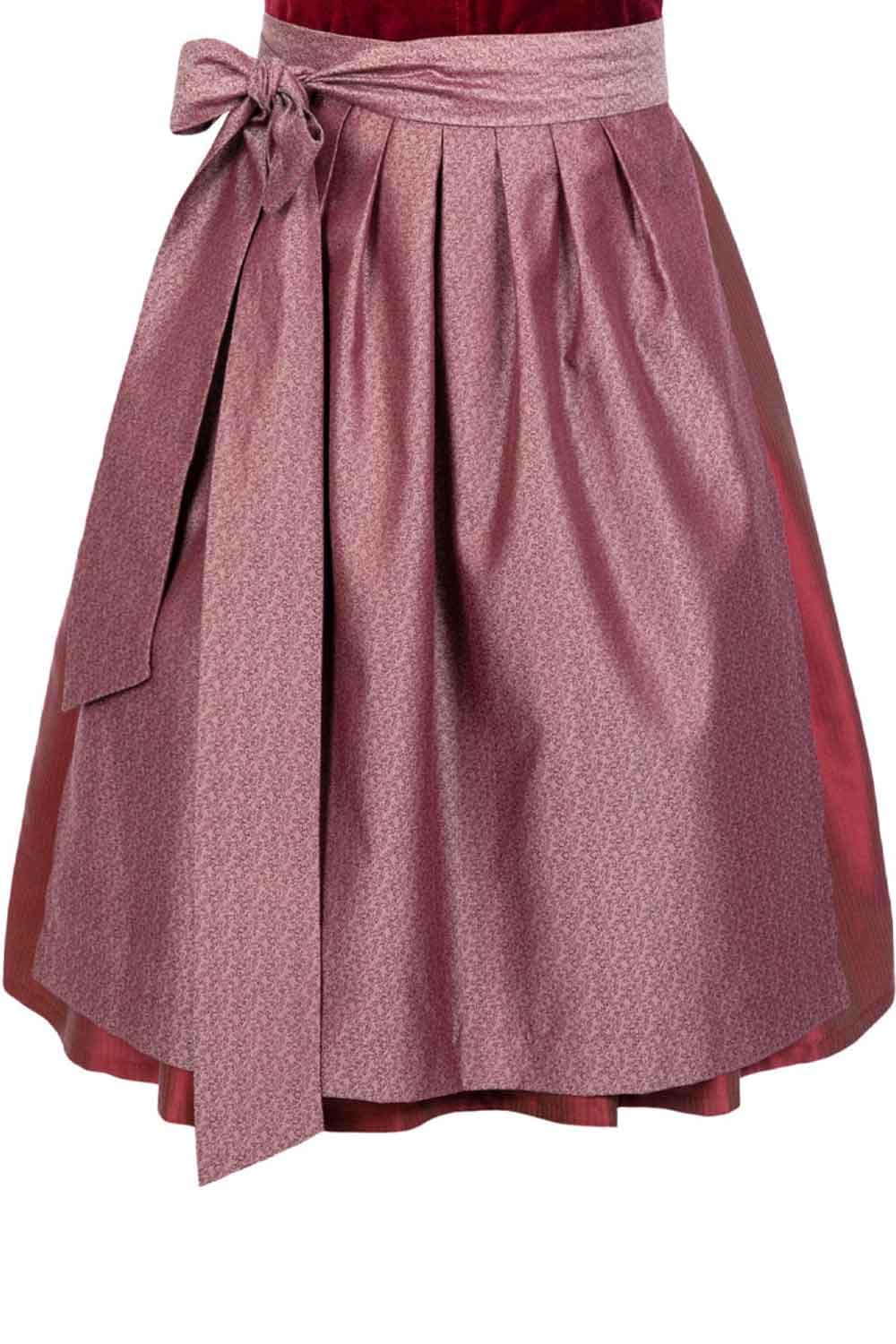 Edelnice Trachtenmode Dirndlschürze Lilly Rosa Streublümchen für Midi Dirndl