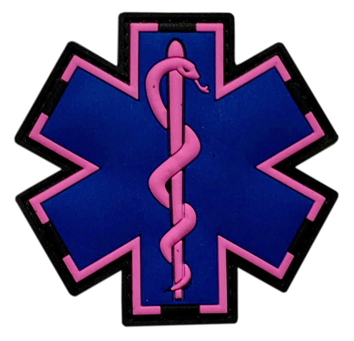 Medic EMS Paramedic Patch (3D PVC Rubber-2.5 inch - MU2) Pink