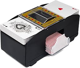 Adult Card Game Shuffler for Playing 2 Decks Playing Cards Shuffling Machine, Battery Operated Shuffler, Blackjack for Home Party Club Games, Card Shuffler Machine