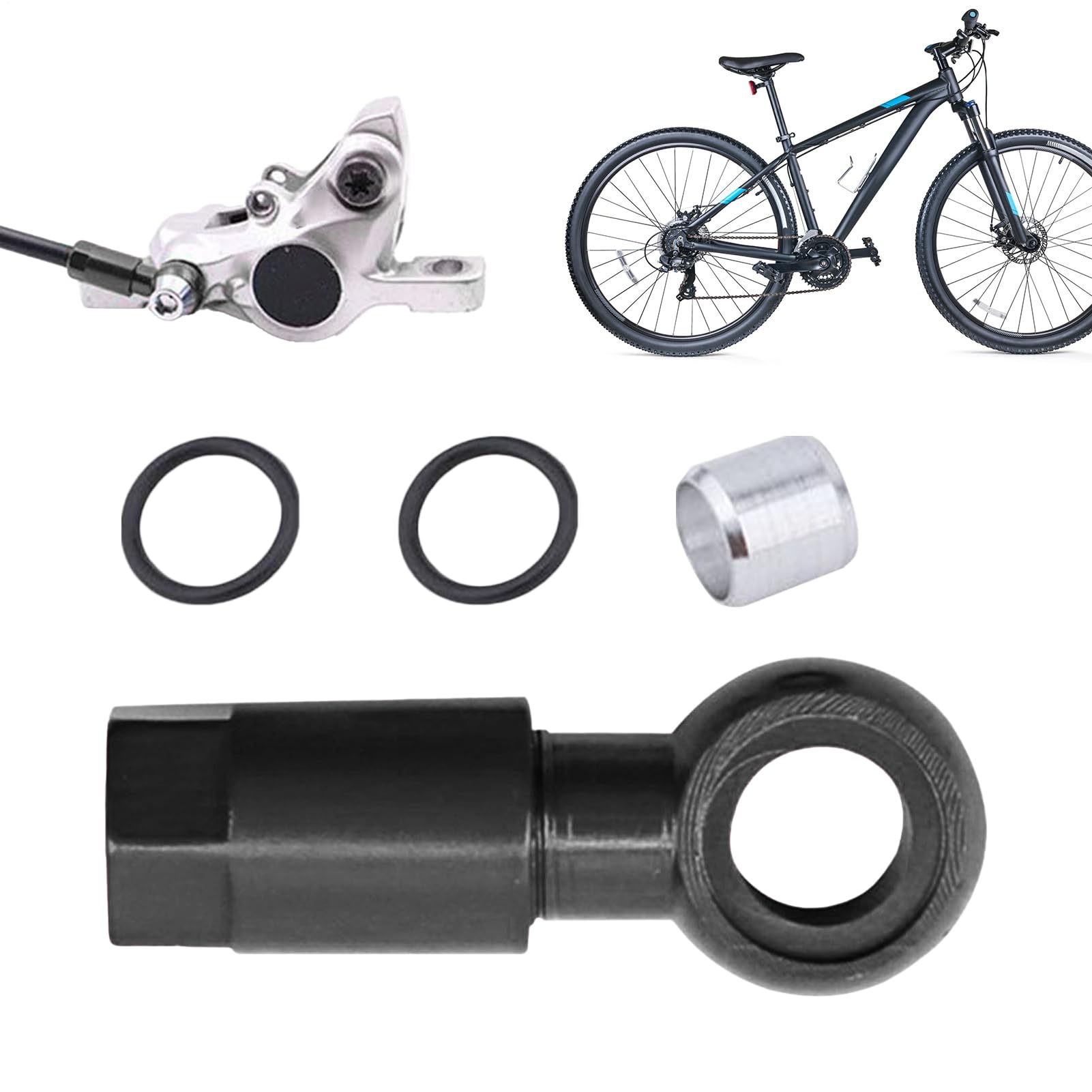 Conector hidráulico para bicicletas de aluminio de 0.78 pulgadas resistente