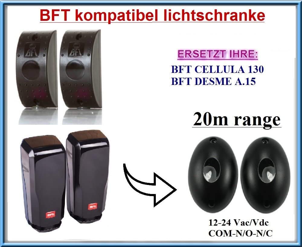 BFT Cellula 130 / BFT DESME A.15 - BFT - BFT DESME A.15 - Para zewnętrznych uniwersalnych ogniw fotoelektrycznych - 12-24 Vac/VDC czujnik bezpieczeństwa na podczerwień, NO/NC. Zasięg: do 20 m