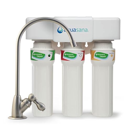 Miniatura 2 de Aquasana Sistema de filtro de agua Claryum de flujo máximo de 3 etapas y cartuchos de filtro de repuesto para sistema de filtración de agua de