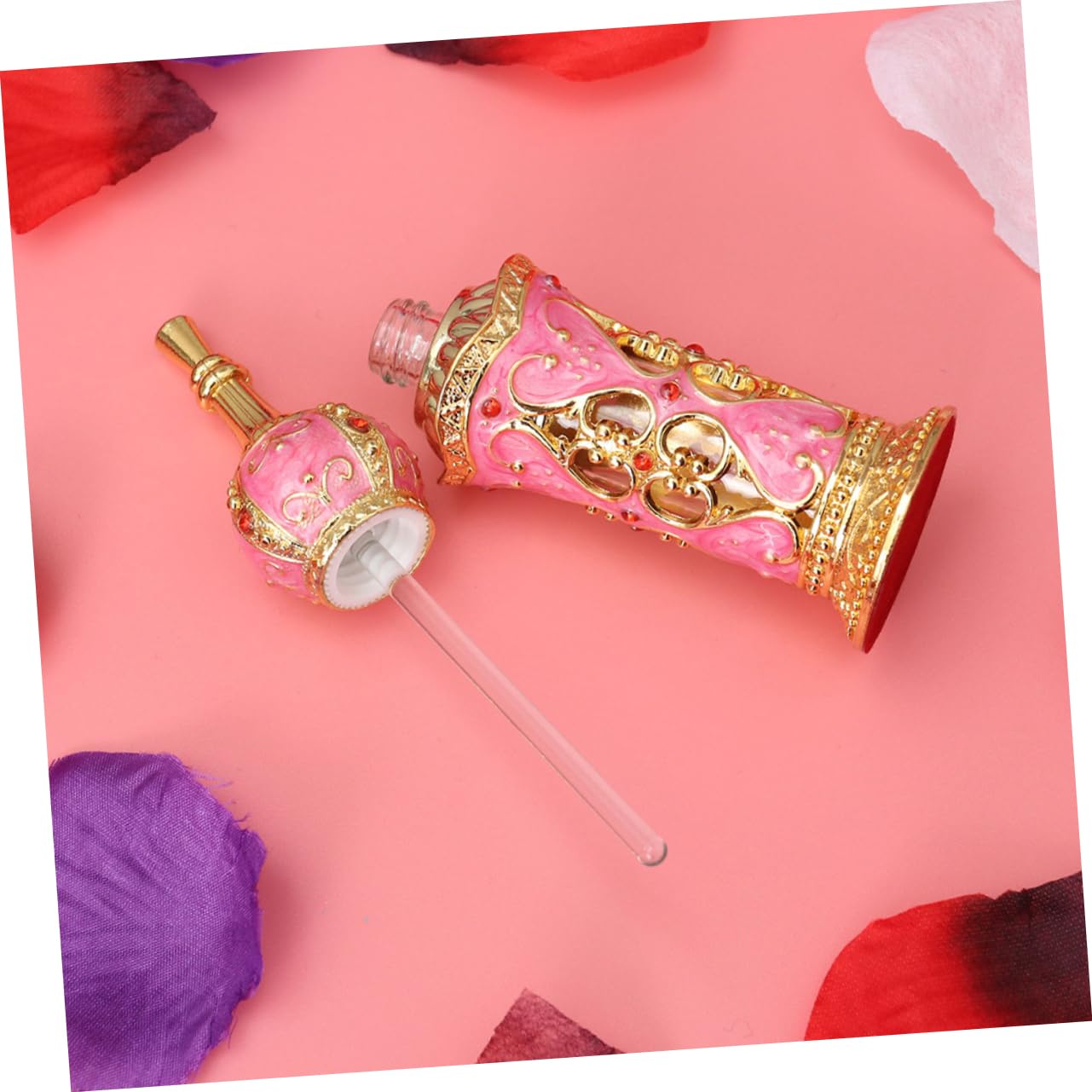 2pezzi Contenitori Per Essenziali in Vetro Bottiglie Profumo Decorative Vuote Profumo Ricaricabili Contenitori