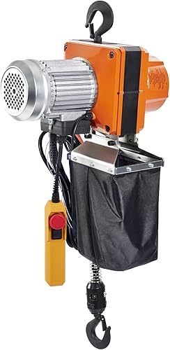 Miniatura 11 de VEVOR Polipasto de cadena eléctrico, capacidad de 2200 lbs1 tonelada, altura de elevación de 10 pies, velocidad de 10 piesmin, 120 V, grúa aérea