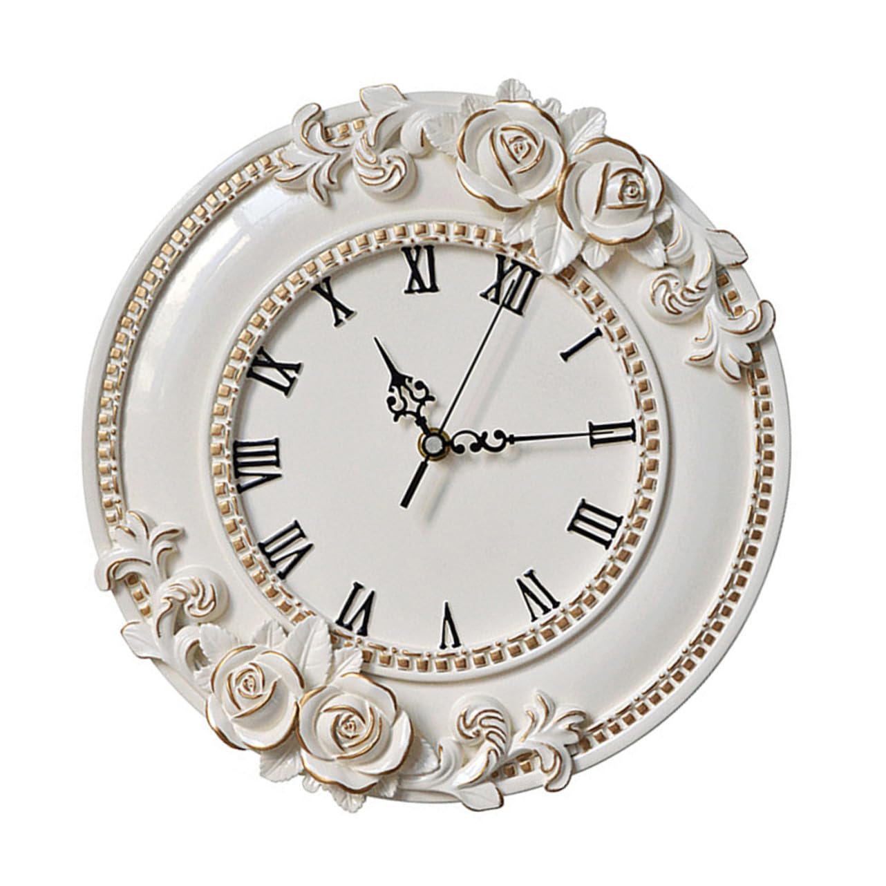 Horloge murale pour salon chic et chambre parentale au décor végétal