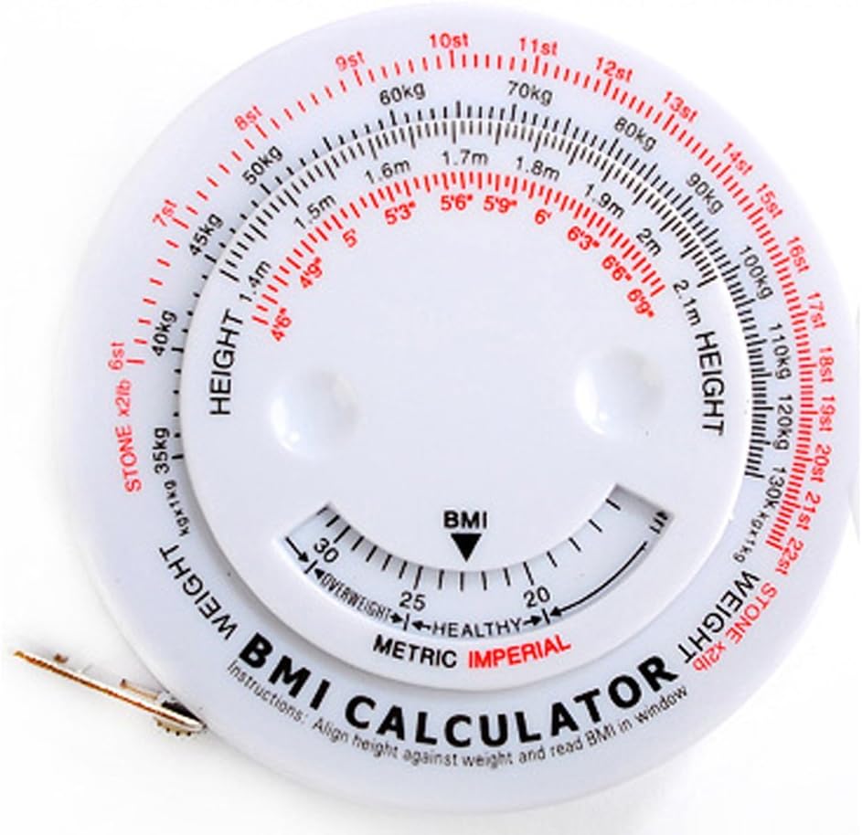 BMI Calculator - Body Mass Index Tape Measure - BMI Waist Weight Health Measurement