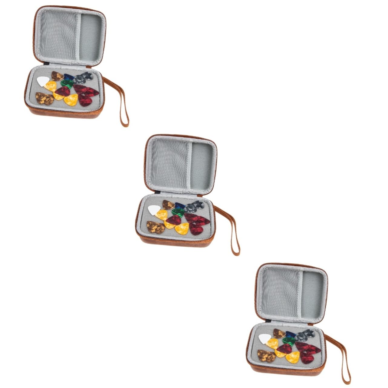 SUPVOX 3sets Plettri Per Chitarra Con Portatile Plettri Duraturi Chitarra Ed Elettrica Colori Casual Facili Usare e