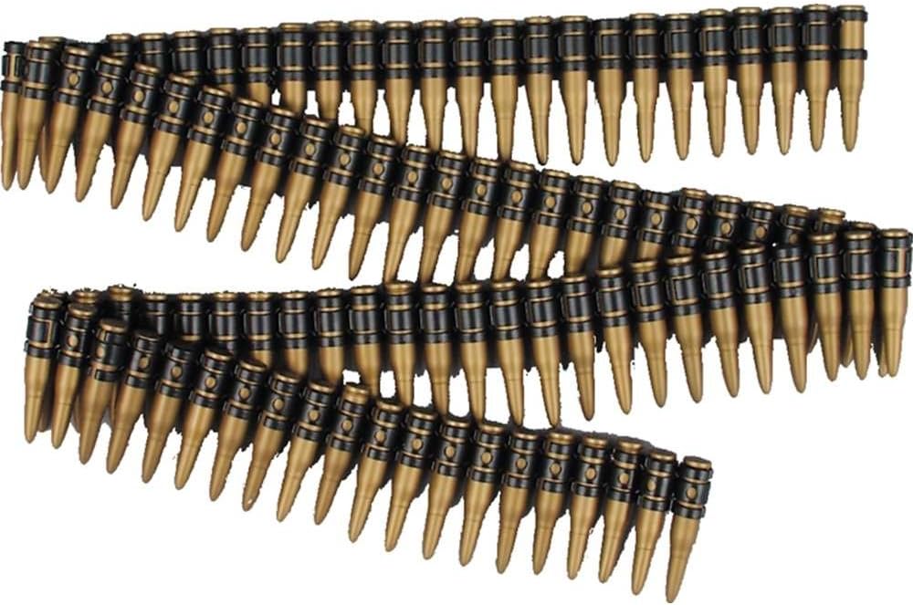 Forum Novelties Deluxe Ammo Belt 60 inch - Bullet Belt Halloween Prop Weapon - Gold & Black