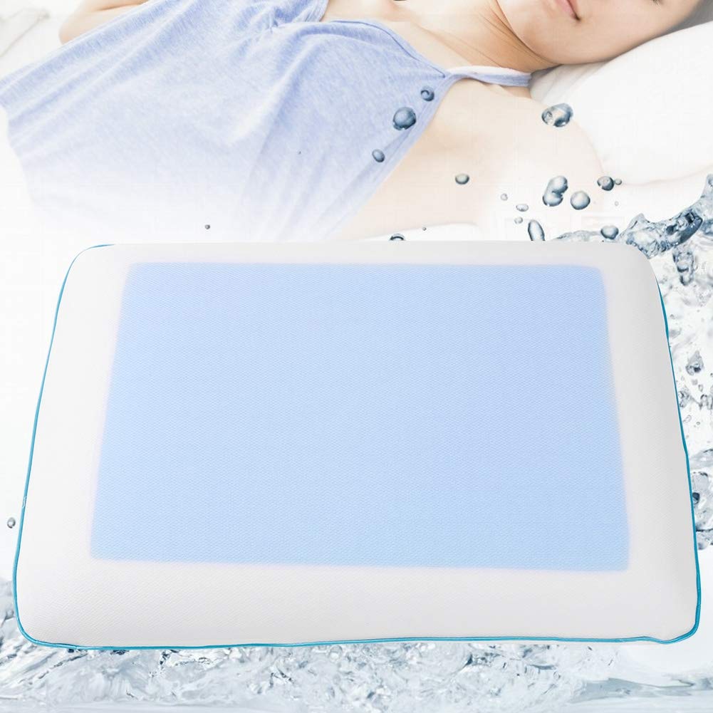 Zyyini Cuscino rinfrescante in gel memory foam supportivo e confortevole ideale per famiglia amici migliorare qualità del sonno