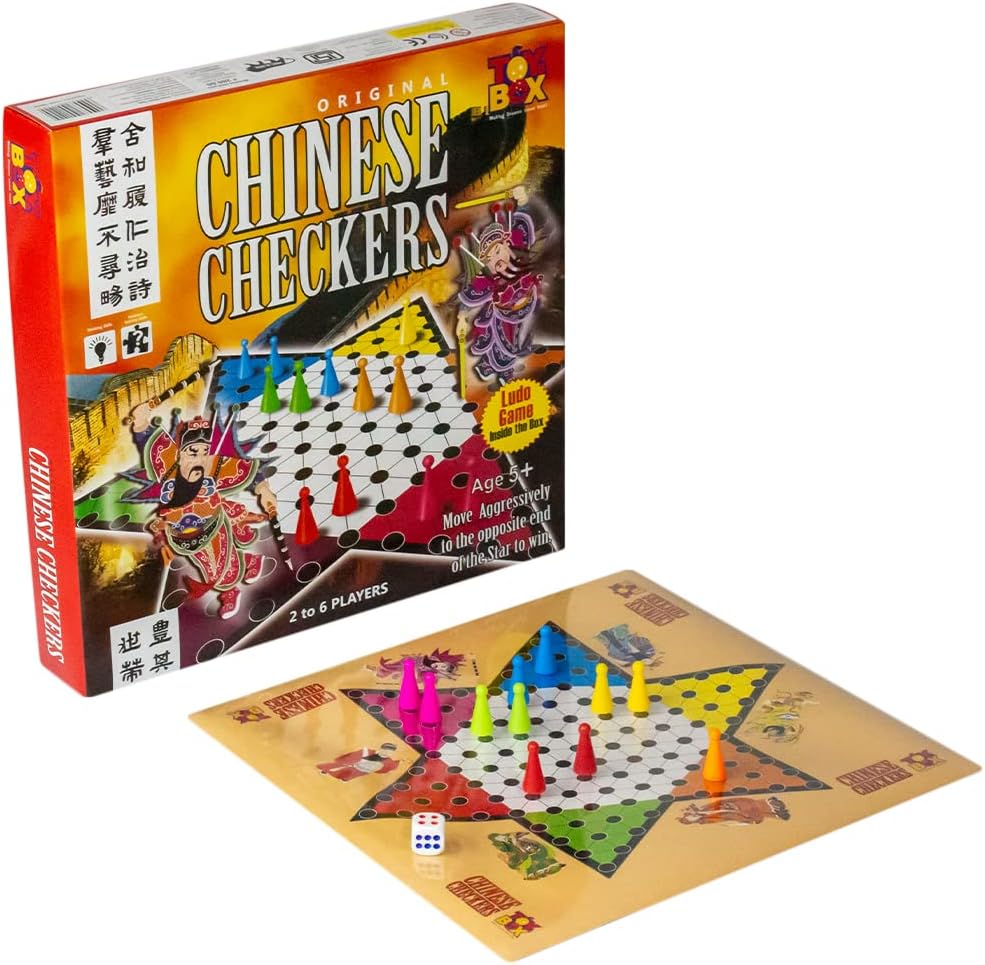 Kids Chinese Checkers, (Multicolor)