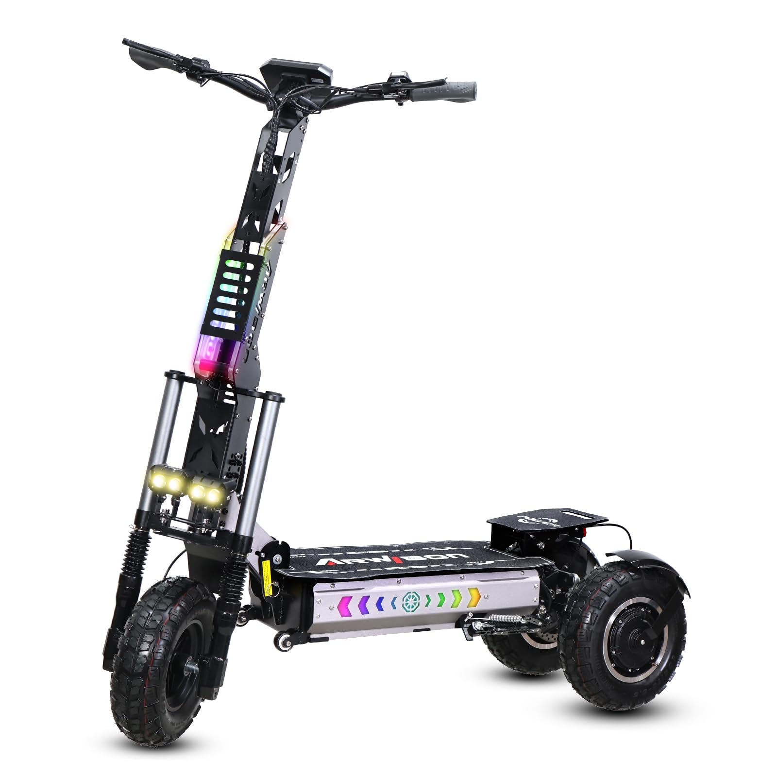 Arwibon Heavy Duty Electric Scooter, Dual 6000W Motor for 40Miles Long Range and 40MPH Max Speed, 13