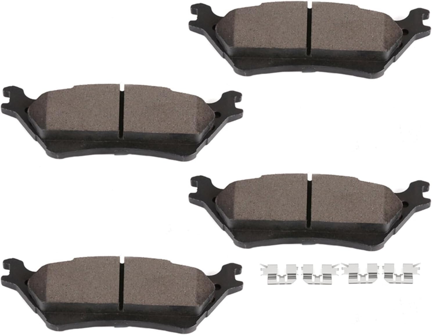 LSAILON [D1602] Rear Semi-Metallic Disc Brake Pads Set For Ford For F-150 2012-2020 [4PCS]