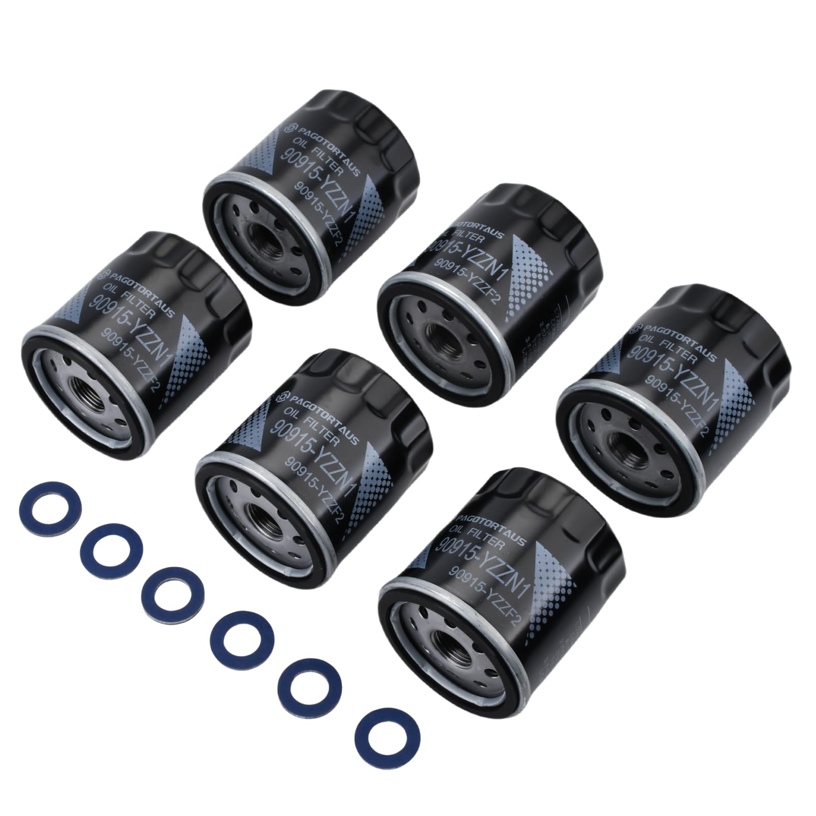 PAGOTORTAUS (6pcs) 90915-YZZN1 90915-YZZF2 Engine Oil Filter with