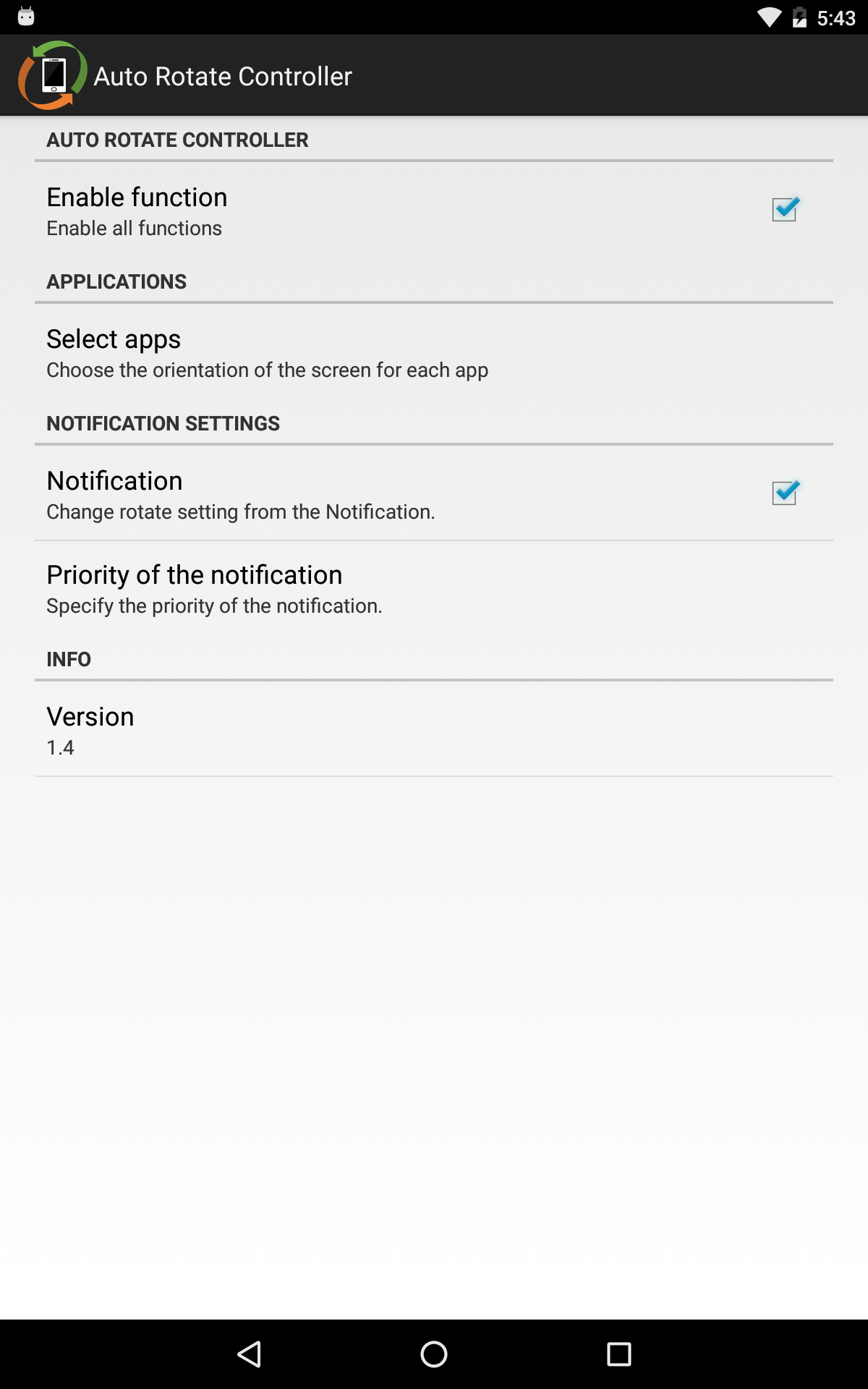 Auto Rotate Controller - App on Amazon Appstore