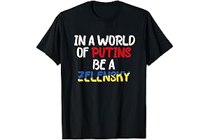 I stand with Ukraine In A World Of Putins Be A Zelensky T-Shirt